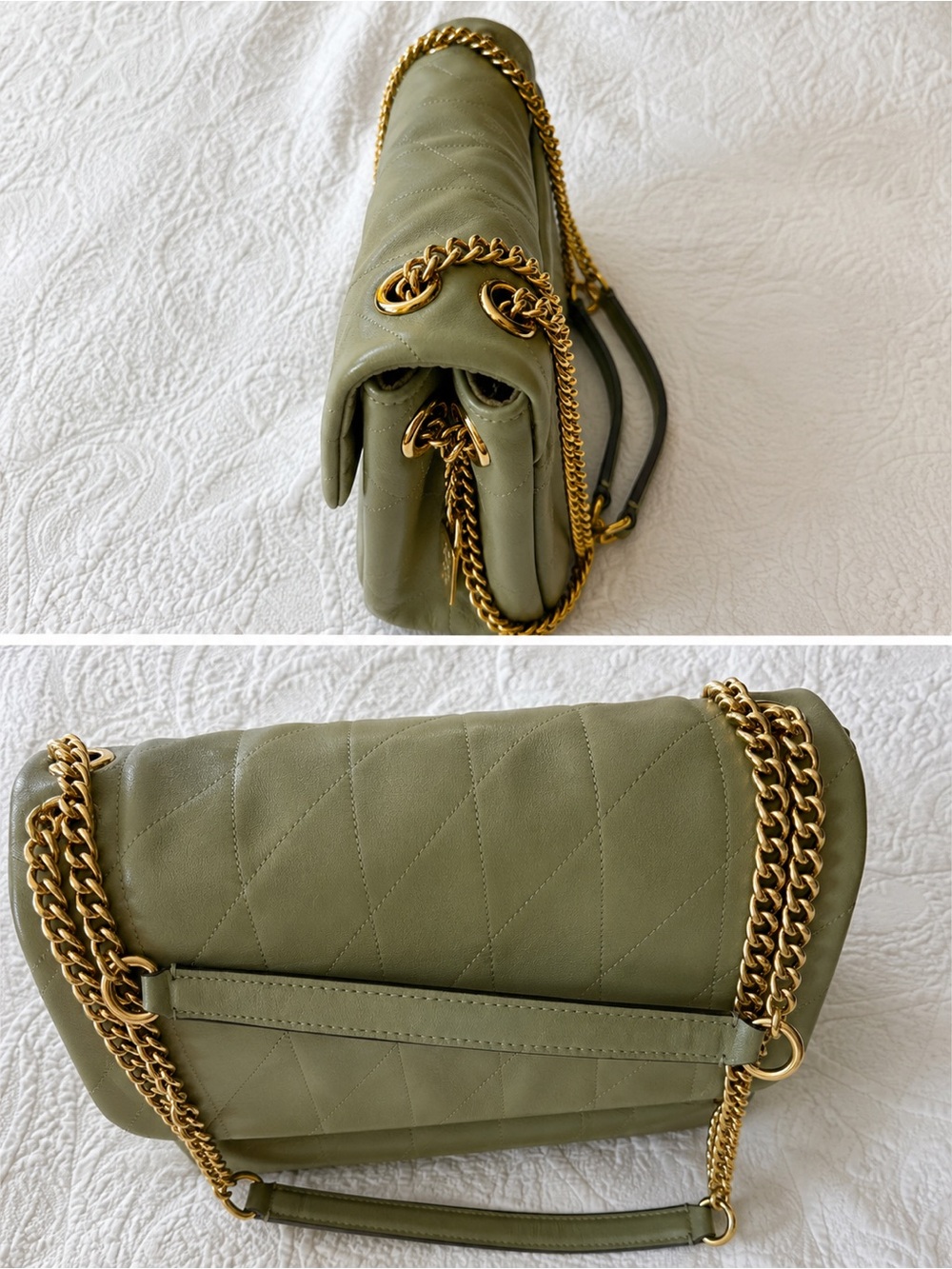 Coach Quilted Shoulder Bag in pistachio/olive - Picture 3 of 7
